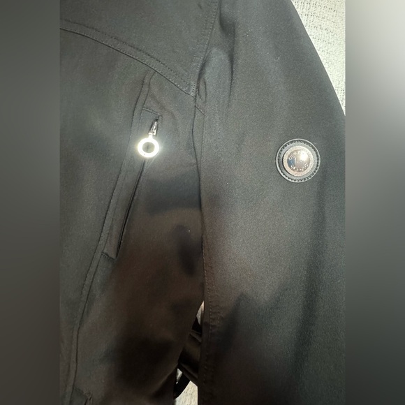 Calvin Klein Black Belted Trench Coat - Picture 15 of 15